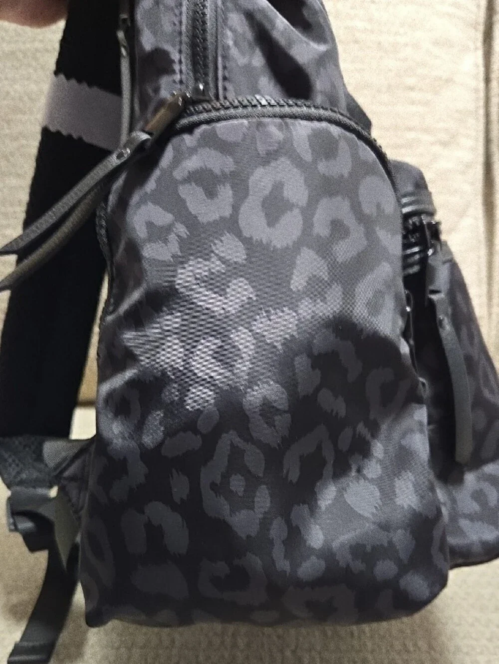 Nwt Madden NYC Leopard-Print Black Backpack